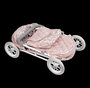 Muñecas Arias - Poussette Fantasy avec capote et sac de transport - 37x56x56 cm, Hauteur guidon : 55 cm, Pour enfant à partir de 3 ans