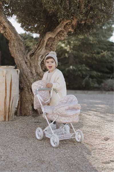 Muñecas Arias - Poussette Fantasy avec capote et sac de transport - 37x56x56 cm, Hauteur guidon : 55 cm, Pour enfant à partir de 3 ans