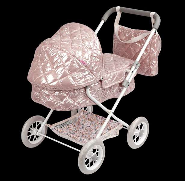 Muñecas Arias - Poussette Fantasy avec capote et sac de transport - 37x56x56 cm, Hauteur guidon : 55 cm, Pour enfant à partir de 3 ans