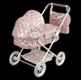 Muñecas Arias - Poussette Fantasy avec capote et sac de transport - 37x56x56 cm, Hauteur guidon : 55 cm, Pour enfant à partir de 3 ans