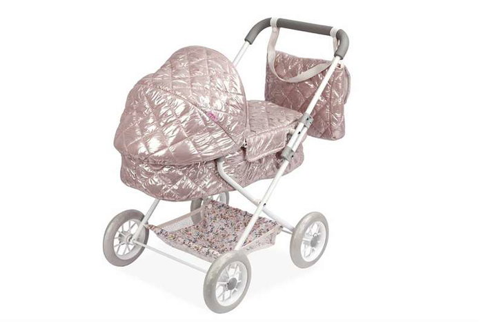 Muñecas Arias - Poussette Fantasy avec capote et sac de transport - 37x56x56 cm, Hauteur guidon : 55 cm, Pour enfant à partir de 3 ans