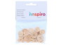 Innspiro Boutons en bois naturel tailles assorties 30 pièces