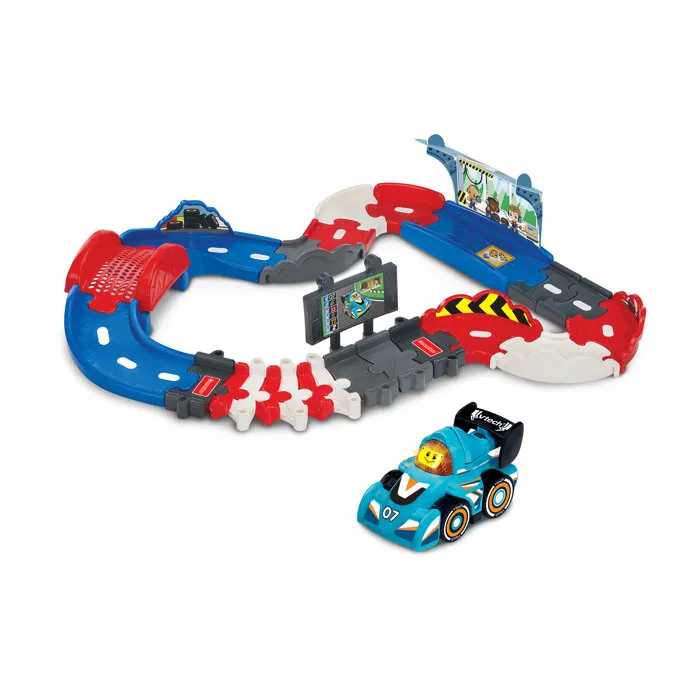Vtech - Circuit Pit Stop Tut Tut Bolides (Réf. Multicolore) - Jeu de circuit pour enfants 1 à 5 ans - Version française