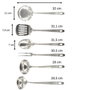 Fackelmann Ensemble d'ustensiles de cuisine Oxford, 6 pièces, Inox
