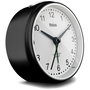 Mebus 25806 Réveil Quartz Analogique Noir