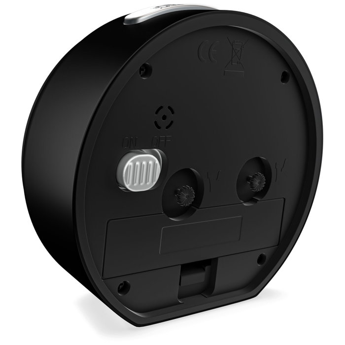 Mebus 25806 Réveil Quartz Analogique Noir