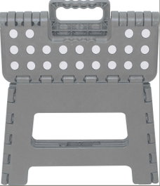 Marbueno Tabouret Pliant Gris Plastique 33x26x27 cm Escabeau Cuisine Salle de Bain MARBUENO SUMMER 10534G