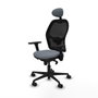 Piqueras y Crespo Chaise de Bureau avec Appui-tête Jorquera 3D036N1 Gris