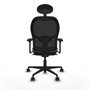 Piqueras y Crespo Chaise de Bureau avec Appui-tête Jorquera 3D036N1 Gris
