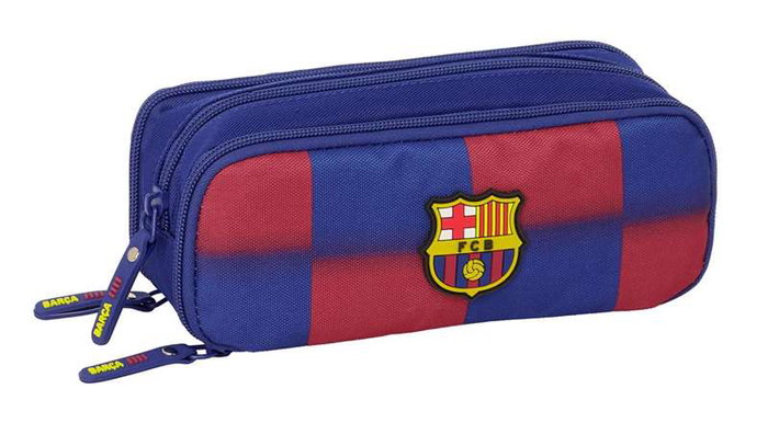 Safta Portatodo Triple Desplegable F.C. Barcelona Première Équipe 25/26, Sac à Tout 21x8x8 cm, Recommandé 3 ans et plus