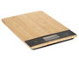 Kinvara Balance Digitale en Bambou et Plastique Naturel et Noir 5 kg 15 x 21,6 x 2 cm Pile CR2032 Incluse (Set de 6)