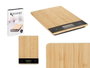 Kinvara Balance Digitale en Bambou et Plastique Naturel et Noir 5 kg 15 x 21,6 x 2 cm Pile CR2032 Incluse (Set de 6)