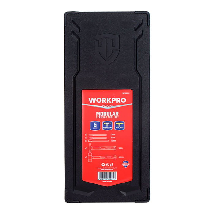 Workpro Jeu de 5 outils de frappe série modulaire