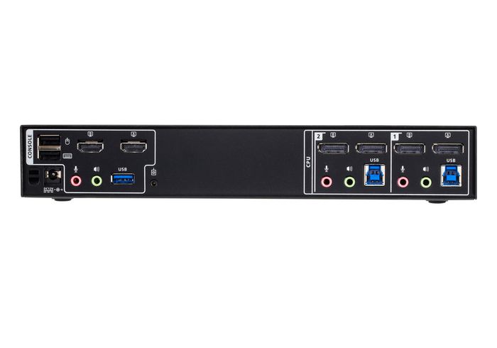 Aten KVM Switch Mini-Matrix 2 Ports DisplayPort Dual Display 4K avec Support Périphérique USB - Commutateur PC