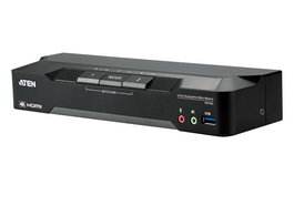 Aten KVM Switch Mini-Matrix 2 Ports DisplayPort Dual Display 4K avec Support Périphérique USB - Commutateur PC