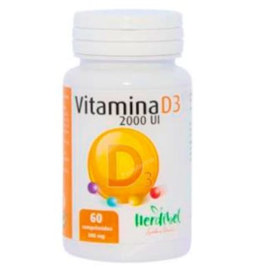 HERDIBEL D3 Vitamine 2.000 UI 60 Comprimés - Complément alimentaire Vitamine D3 (Colecalciferol) au goût fraise HERDIBEL D3 Vitamine 2.000 UI 60 Comprimés - Complément alimentaire Vitamine D3 (Colecalciferol) au goût fraise