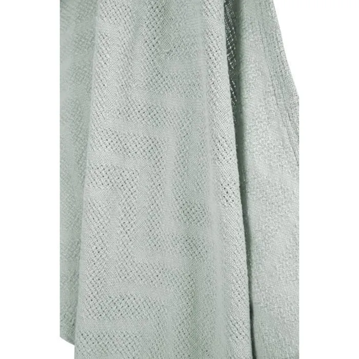 Roba Couverture bébé Lil Planet 80 x 80 cm en coton biologique Oeko-Tex, pois éponge, vert givré - Certifiée GOTS