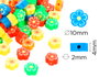 Innspiro Perles en pâte polymère fleurs 5 modèles 10mm 100u