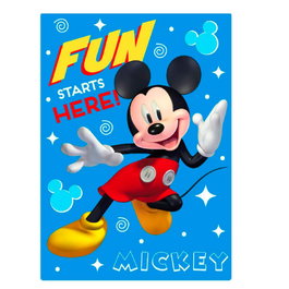 DISNEY - Manta Polaire Mickey - Couverture polaire avec motif Mickey - 100 x 140 cm