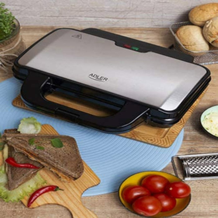 Adler AD 3043 Machine à sandwich Noir Multicouleur 1300 W