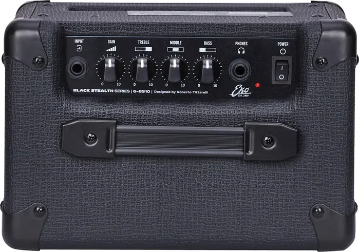 EKO BS10 Ampli Guitare Combo 10W 1x5" Noir Stealth EQ 3 Bandes