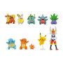 Jazwares Figurines Pokemon Multipack 10 – Set de 9 figurines de 5 cm + Cinderace articulé, Pikachu, Squirtle