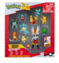 Jazwares Figurines Pokemon Multipack 10 – Set de 9 figurines de 5 cm + Cinderace articulé, Pikachu, Squirtle