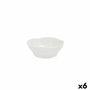 Quid Bol Redondo Select en Mélamine Blanc 12,5x12,5x4,5 cm (6 Unités) - Léger, Résistant, Sans BPA, Compatible Lave-Vaisselle
