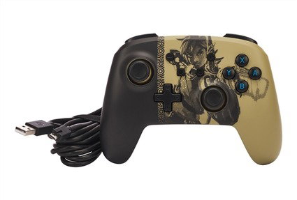 PowerA NSGP0084-01 Manette avec câble améliorée pour Nintendo Switch - Design Ancient Archer - Fonctions avancées, boutons assignables, prise casque et câble USB-C 3 m