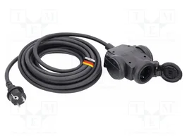 AS SCHWABE Rallonge réseau H07RN-F 3G1,5mm² 4,5m Noir