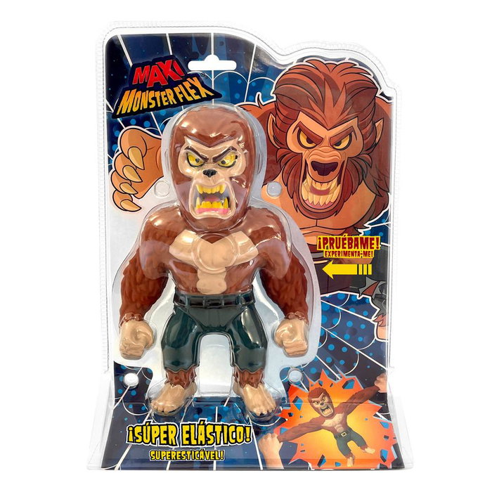 Monsterflex MAXI Figurine Élastique 21 cm - 1 Unité Aléatoire - Momie, Loup-Garou ou Frankenstein - Jouet pour Enfants à Partir de 4 Ans