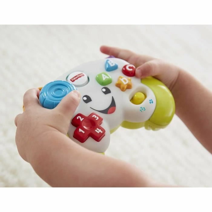 Fisher-Price Manette de jeu et d'apprentissage Rires et Éveil HXB63