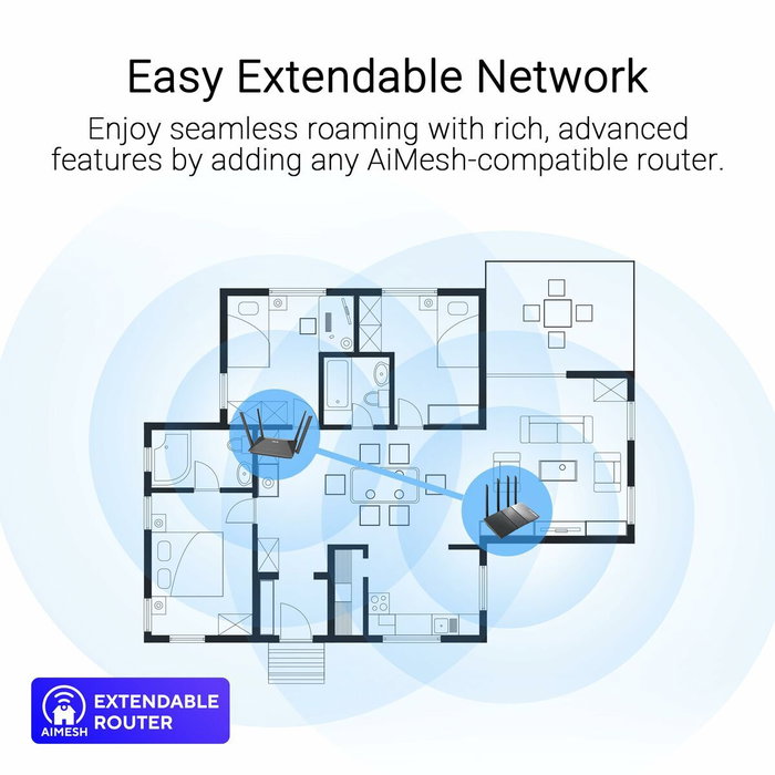 Router Asus 90IG08T0-MO3H10 Noir RJ45 Ethernet LAN Wi-Fi