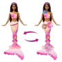 Barbie Sirène Fleur Magique - Poupée aux longs cheveux bruns