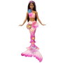 Barbie Sirène Fleur Magique - Poupée aux longs cheveux bruns