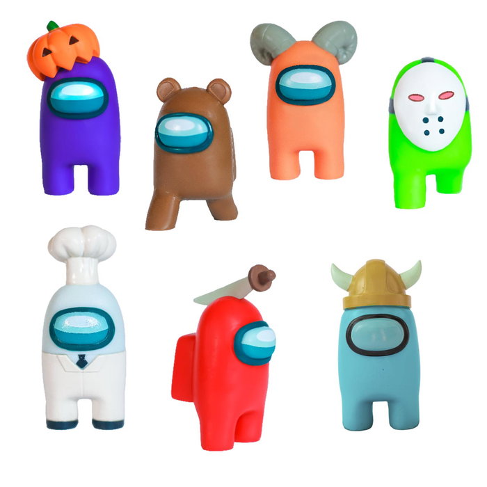 Bizak Among Us Saison 2 - Pack 1 Caja Sorpresa 64112207, Figurine Surprise à Collectionner avec Costume, 16 Modèles Différents, Version Espagnole