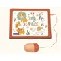 Lexibook Ordinateur Éducatif Portable Bilingue Français/Anglais - 124 Activités Apprentissage, Écran 5,1 x 9,7 cm, Souris et Clavier Enfants (Animaux)