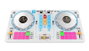 iDance - Table de mixage DJ avec karaoke et 2 haut-parleurs - Blanc - 52,2 x 25,8 x 5 cm