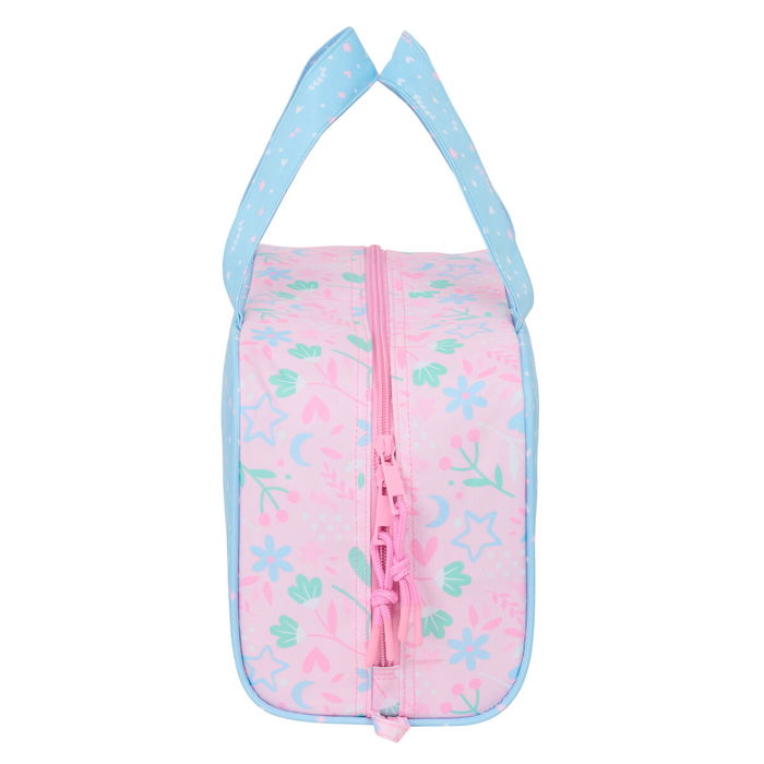 Nécessaire de Voyage BlackFit8 Smile Rose Bleu clair 31 x 14 x 19 cm