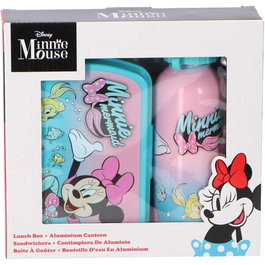 DISNEY Sandwichera et gourde en aluminium Minnie Disney 500ml