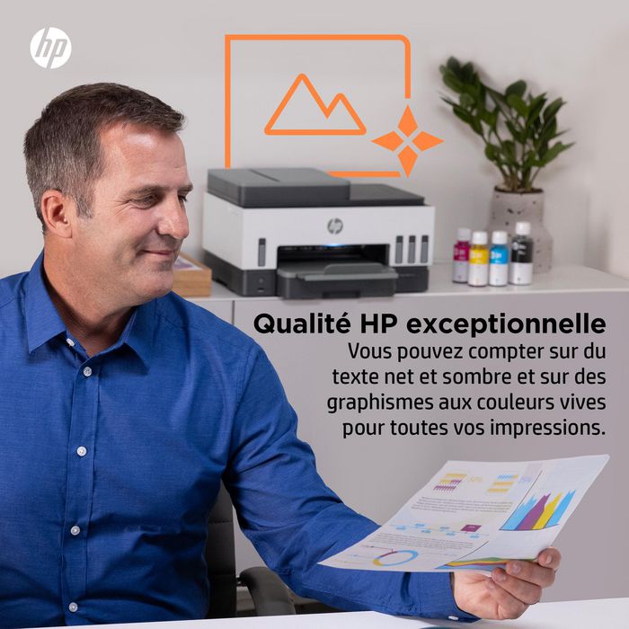 HP Smart Tank 7605 - Imprimante tout-en-1 Multifonction WiFi avec Chargeur Automatique de Documents, Impression Recto-Verso