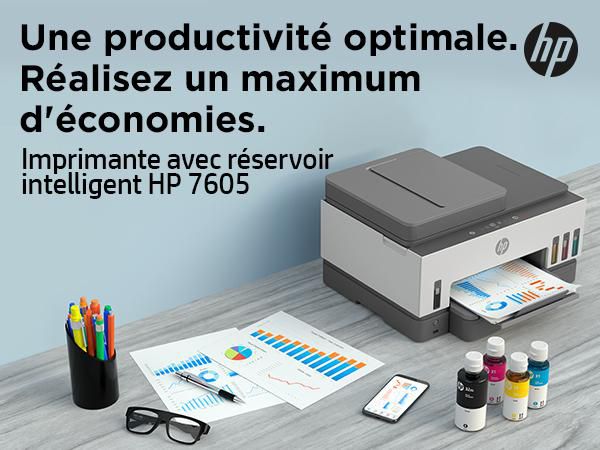 HP Smart Tank 7605 - Imprimante tout-en-1 Multifonction WiFi avec Chargeur Automatique de Documents, Impression Recto-Verso