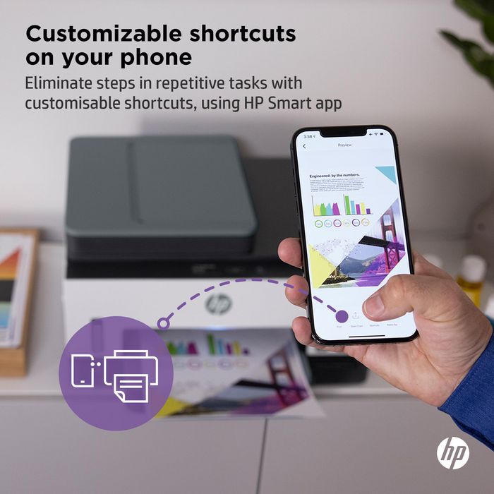 HP Smart Tank 7605 - Imprimante tout-en-1 Multifonction WiFi avec Chargeur Automatique de Documents, Impression Recto-Verso