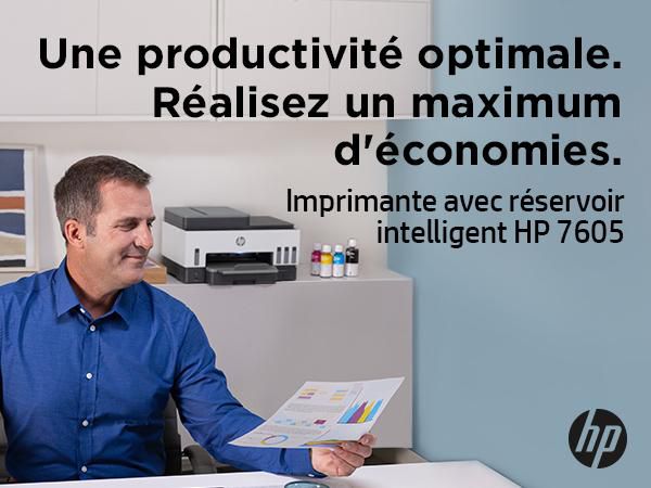 HP Smart Tank 7605 - Imprimante tout-en-1 Multifonction WiFi avec Chargeur Automatique de Documents, Impression Recto-Verso