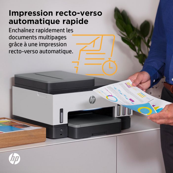 HP Smart Tank 7605 - Imprimante tout-en-1 Multifonction WiFi avec Chargeur Automatique de Documents, Impression Recto-Verso