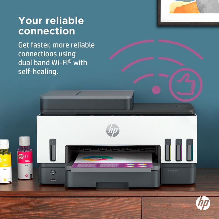 HP Smart Tank 7605 - Imprimante tout-en-1 Multifonction WiFi avec Chargeur Automatique de Documents, Impression Recto-Verso