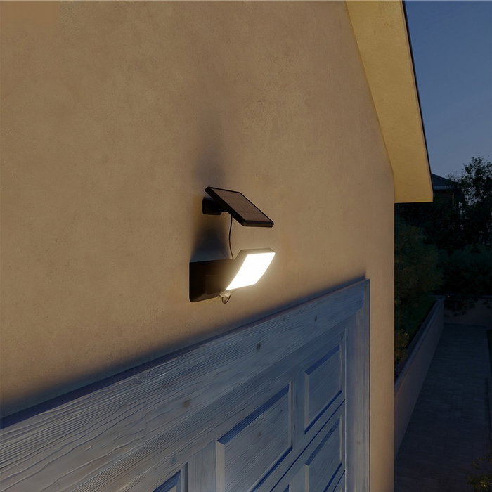 Philips Fyns Lampe de sécurité solaire noire 8,2 W 3000 K