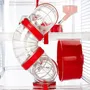 ZOLUX Rody3 Duo Cage à 2 étages pour Hamsters, Souris et Gerbilles - avec Roue, Tubes, Biberon et Accessoires - L 41 x P 27 x H 40,5 cm - Grenadine