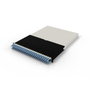PATCHBOX Patchbox.one Baie de brassage 30RU UTP Cat.6a PoE/PoE++ - Système de gestion de câbles rétractables couleur bleu