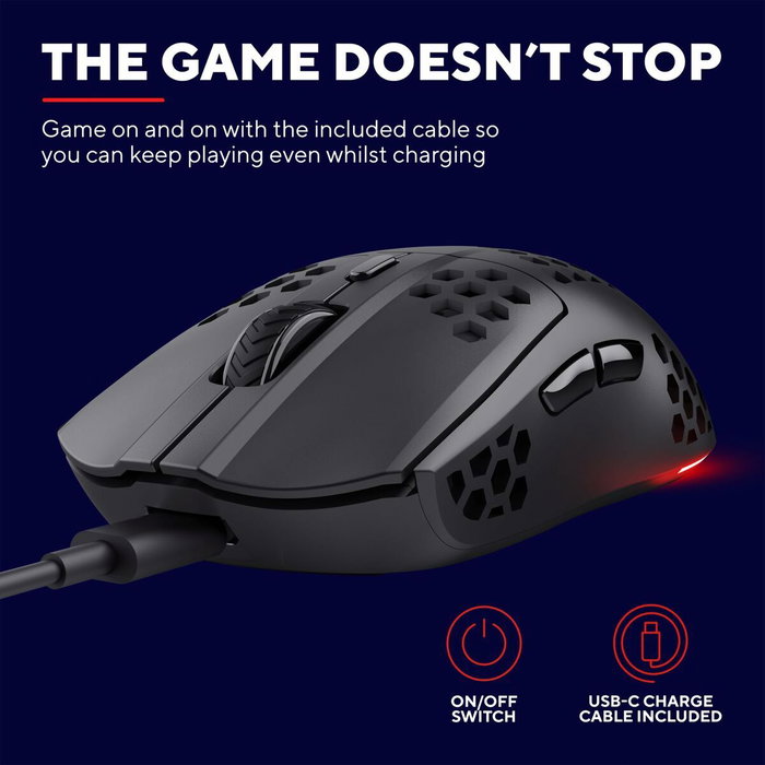 Souris Gaming Trust GXT 929 4800 dpi Noir